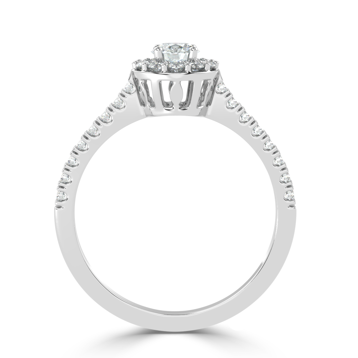 1.16 Carat H Color VS1 Clarity Diamond Studded Natural Diamond Ring.